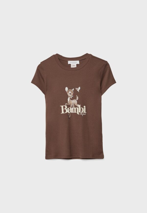 Disney's Bambi "Oh, Deer!" Graphic Baby Tee - Chocolate Brown