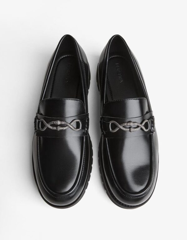 Loafers with mask detail