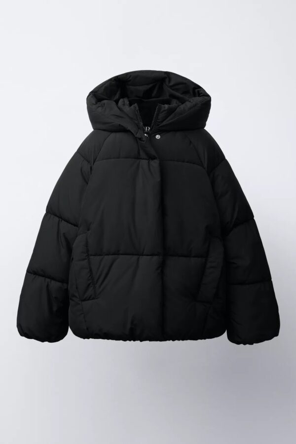 Kids Hooded Oversized Puffer Jacket