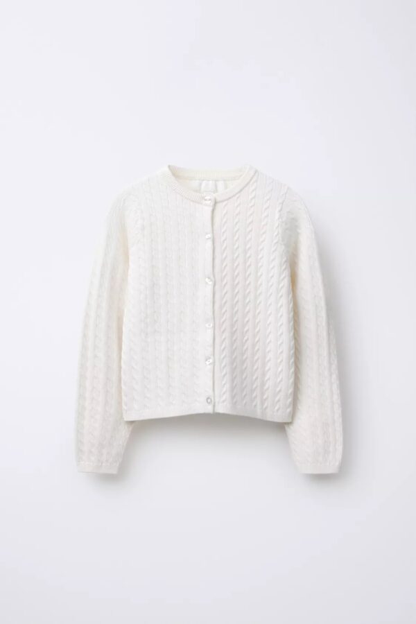 Kids Classic Cable-Knit Cotton Cardigan