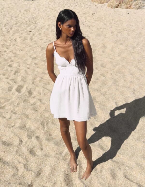 Romantic Smocked Mini Sundress