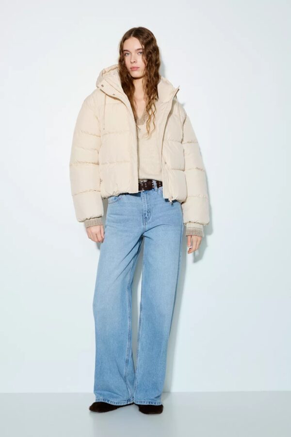 Hooded Boxy Puffer Jacket